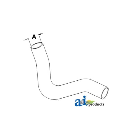 A & I Products Radiator Hose, Upper 10" x2" x3" A-T33401